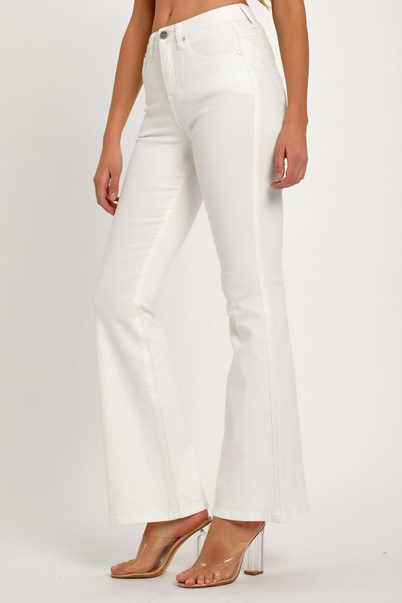 Riley High Rise White Jeans