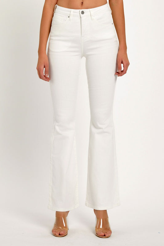 Riley High Rise White Jeans