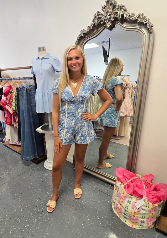 Addison Embroidered Romper