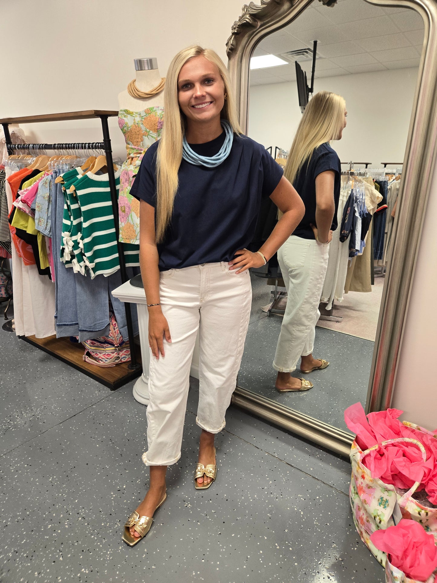 Pleated Tee