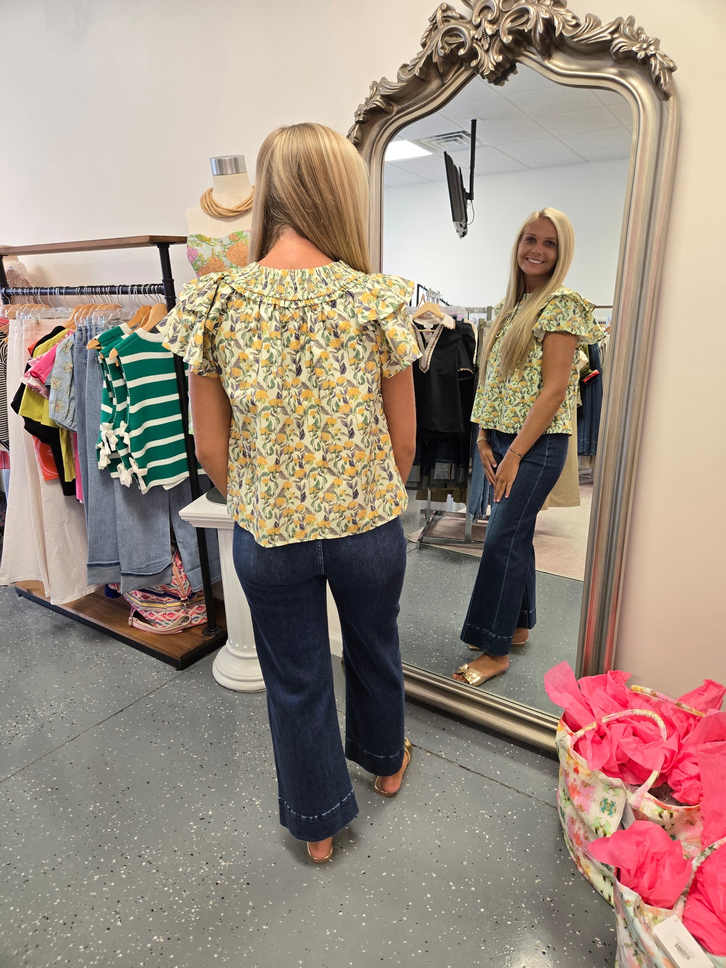 The Sierra Flutter Sleeve Top