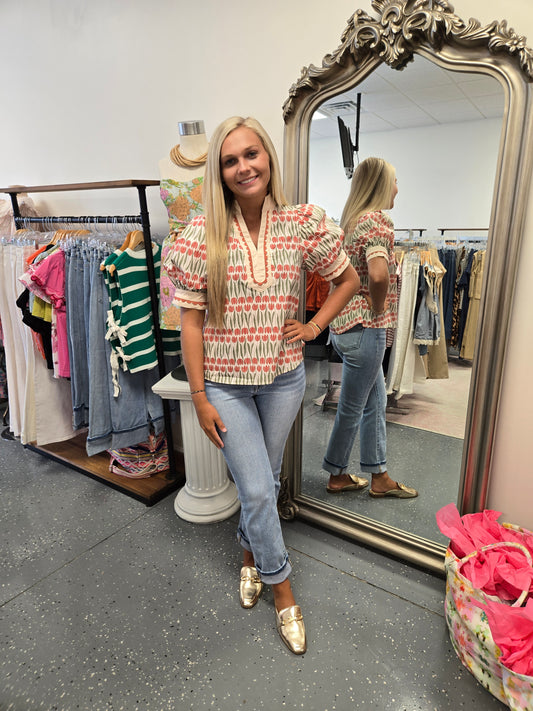 Floral Pattern Blouse