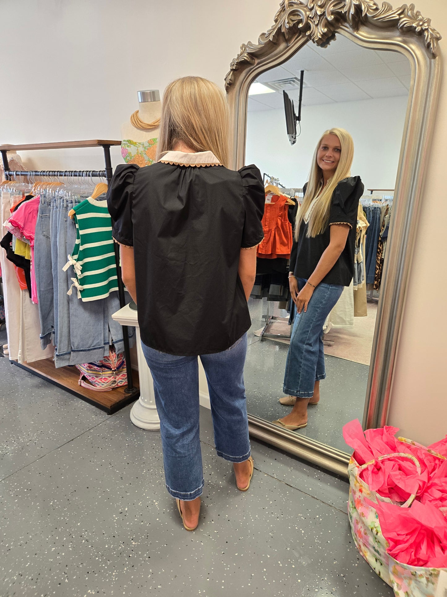 Carabelle Contrasting Blouse