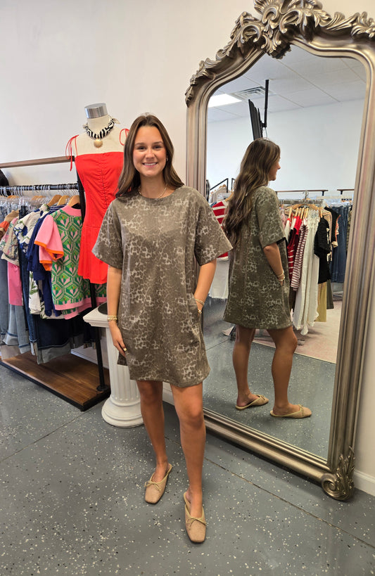 Animal Print MIni Dress