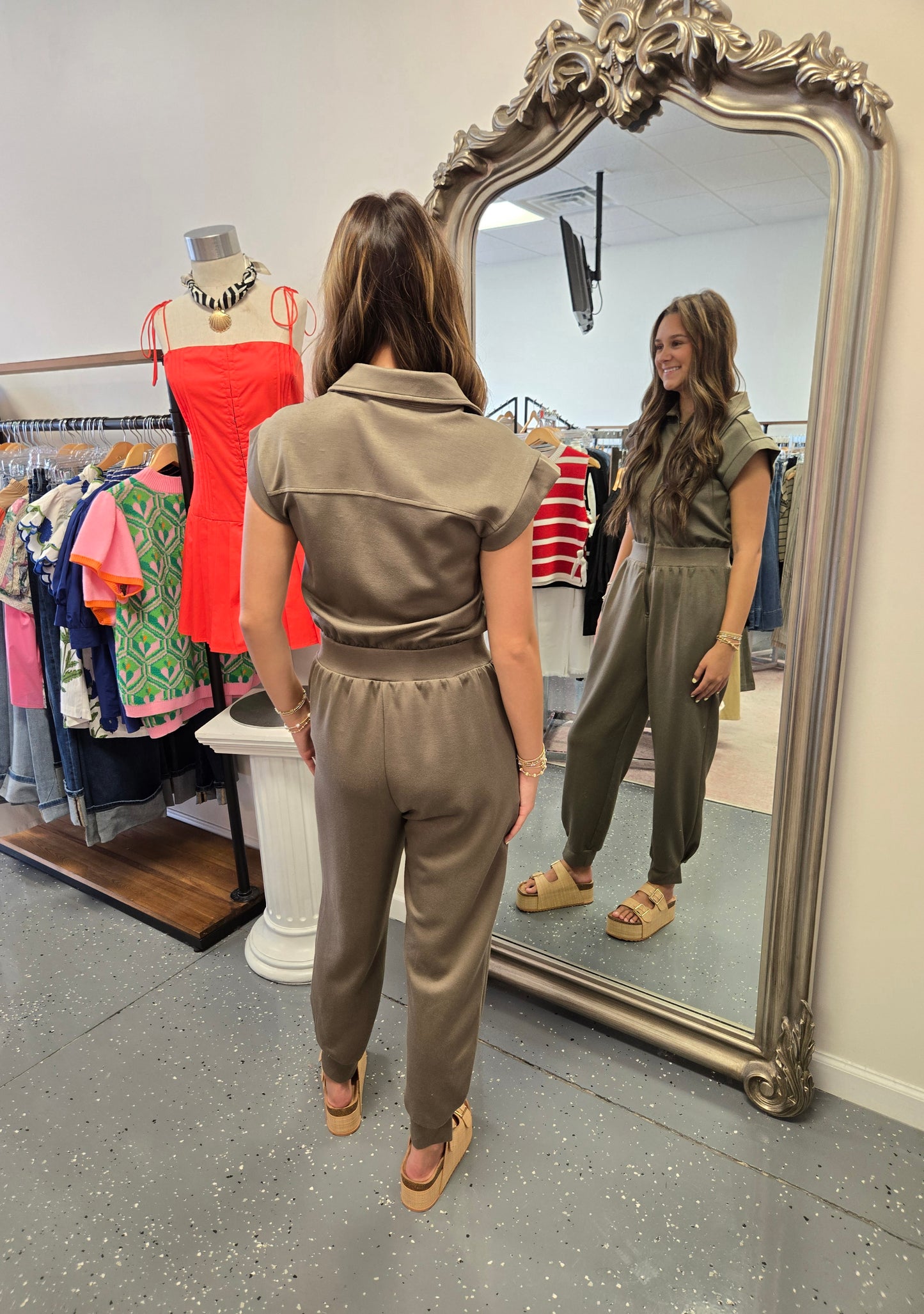 Drop Shoulder Jumpsuit