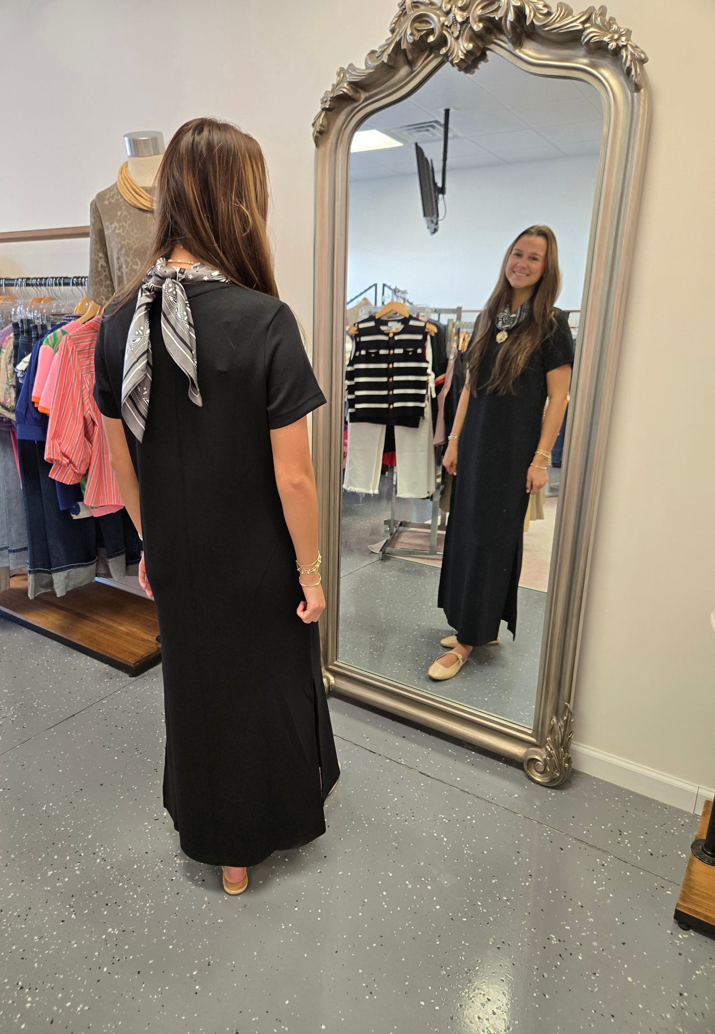 Comfy Scuba Maxi Dress