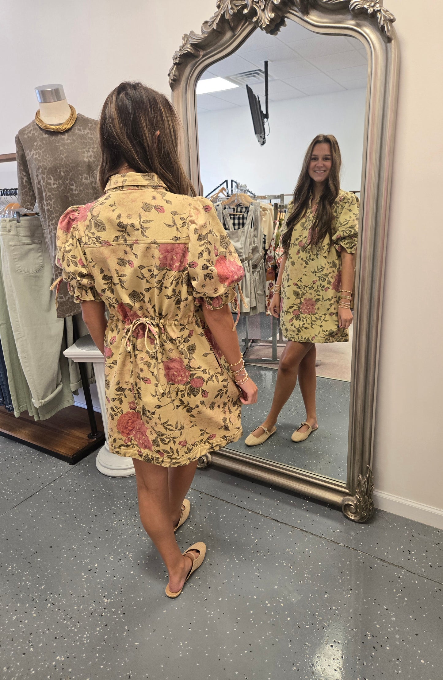 Lovely in Florals- Mini Dress