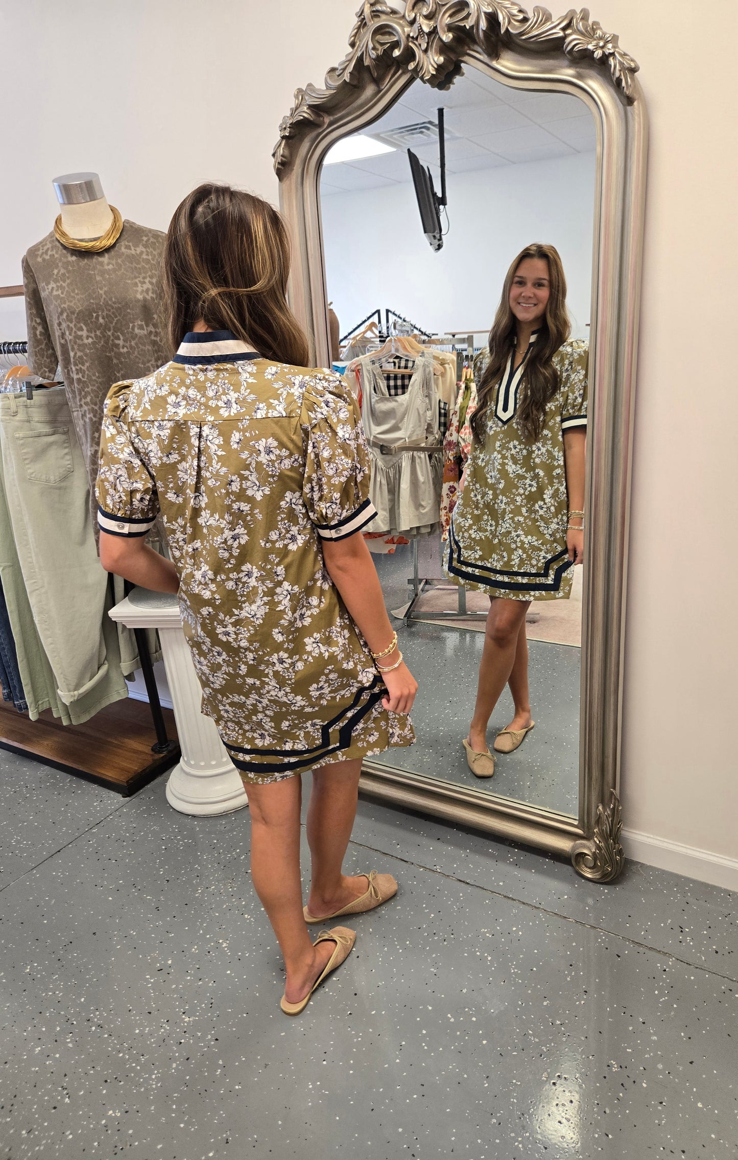 Golden Grove Mini Dress