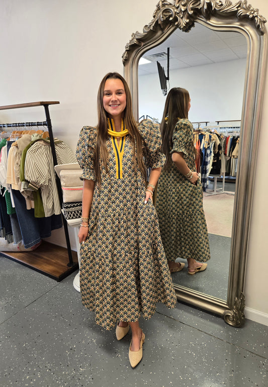 Botanical Midi Dress