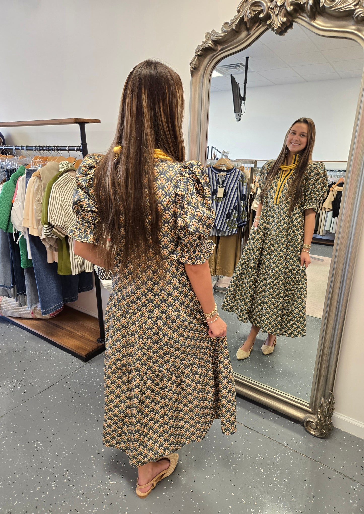 Botanical Midi Dress