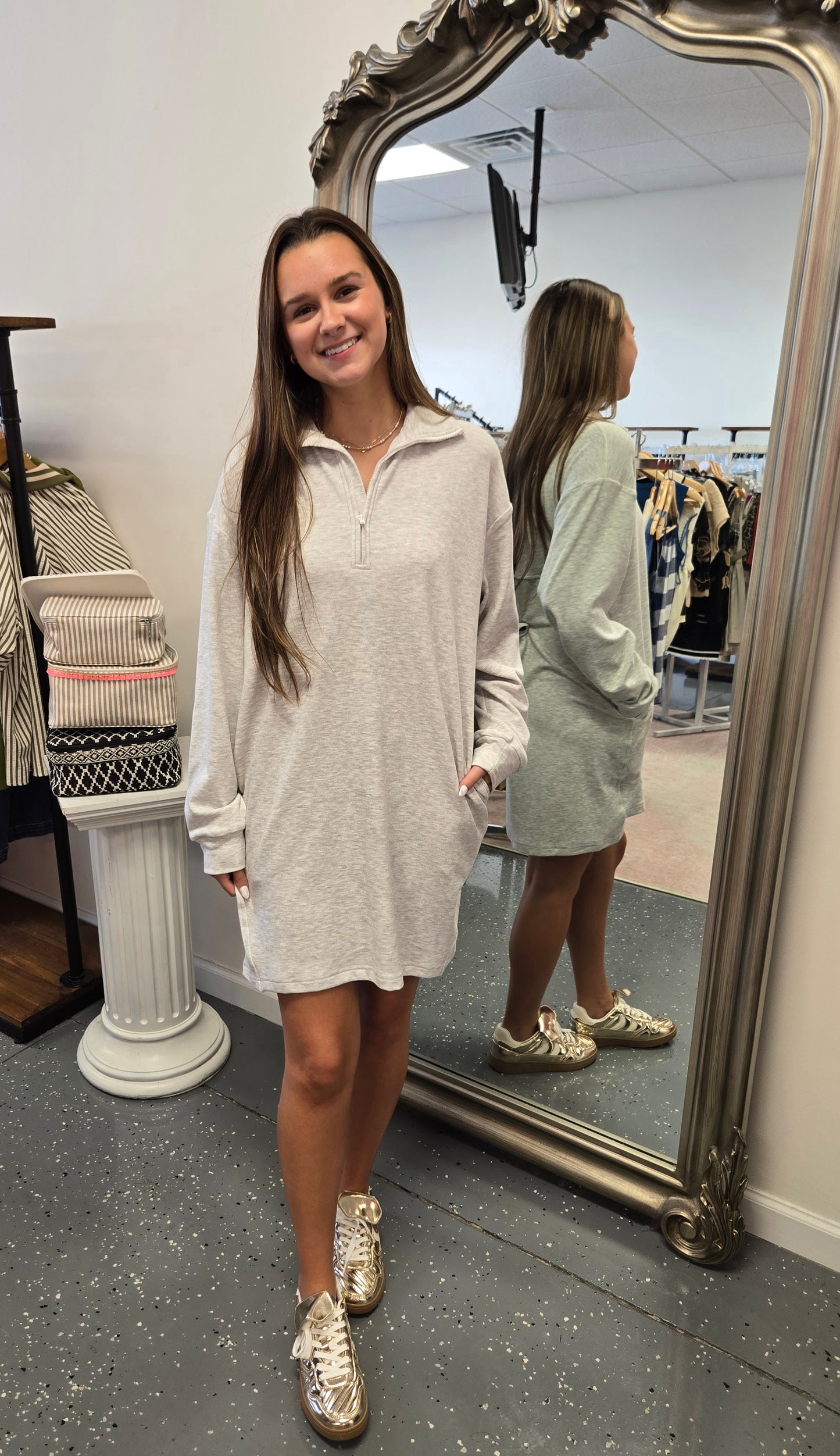 The Grayson Sweatshirt-Dress