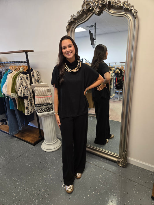 Black Pant Set