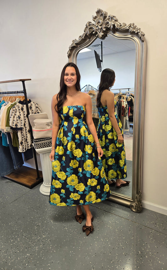 The Frances Jacquard Midi