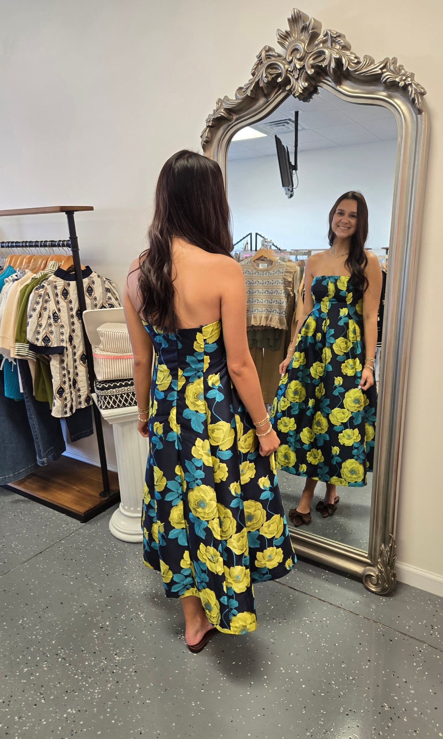 The Frances Jacquard Midi