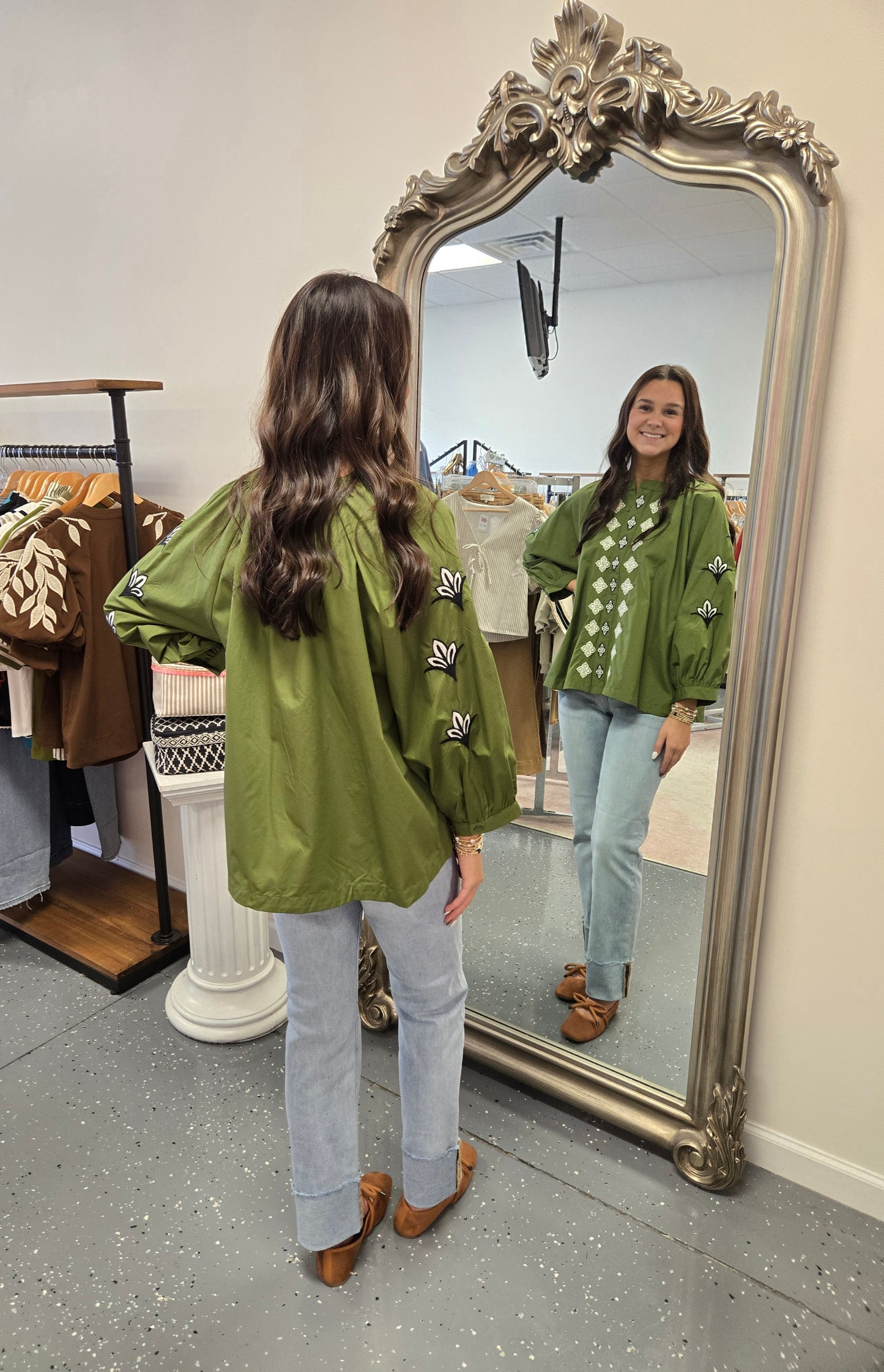 Hanslee Embroidered Blouse