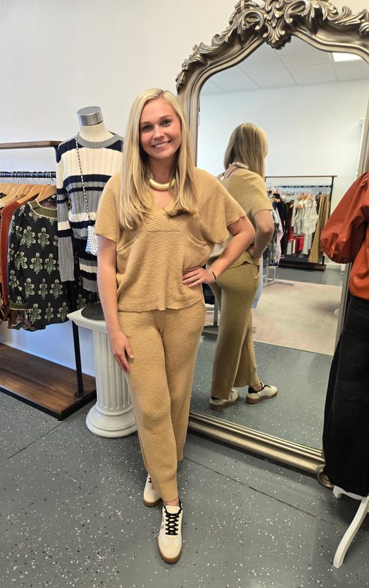 Daphne Pant Set- Taupe