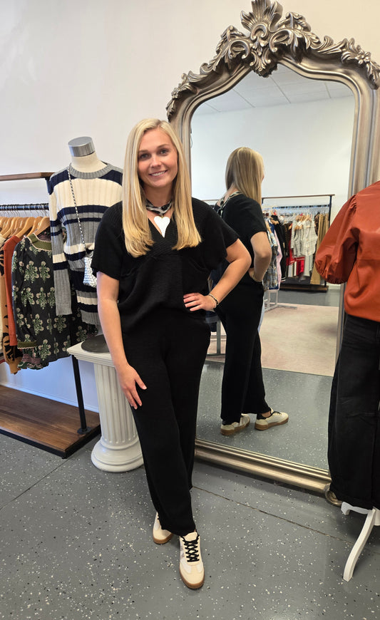 Daphne Pant Set- Black