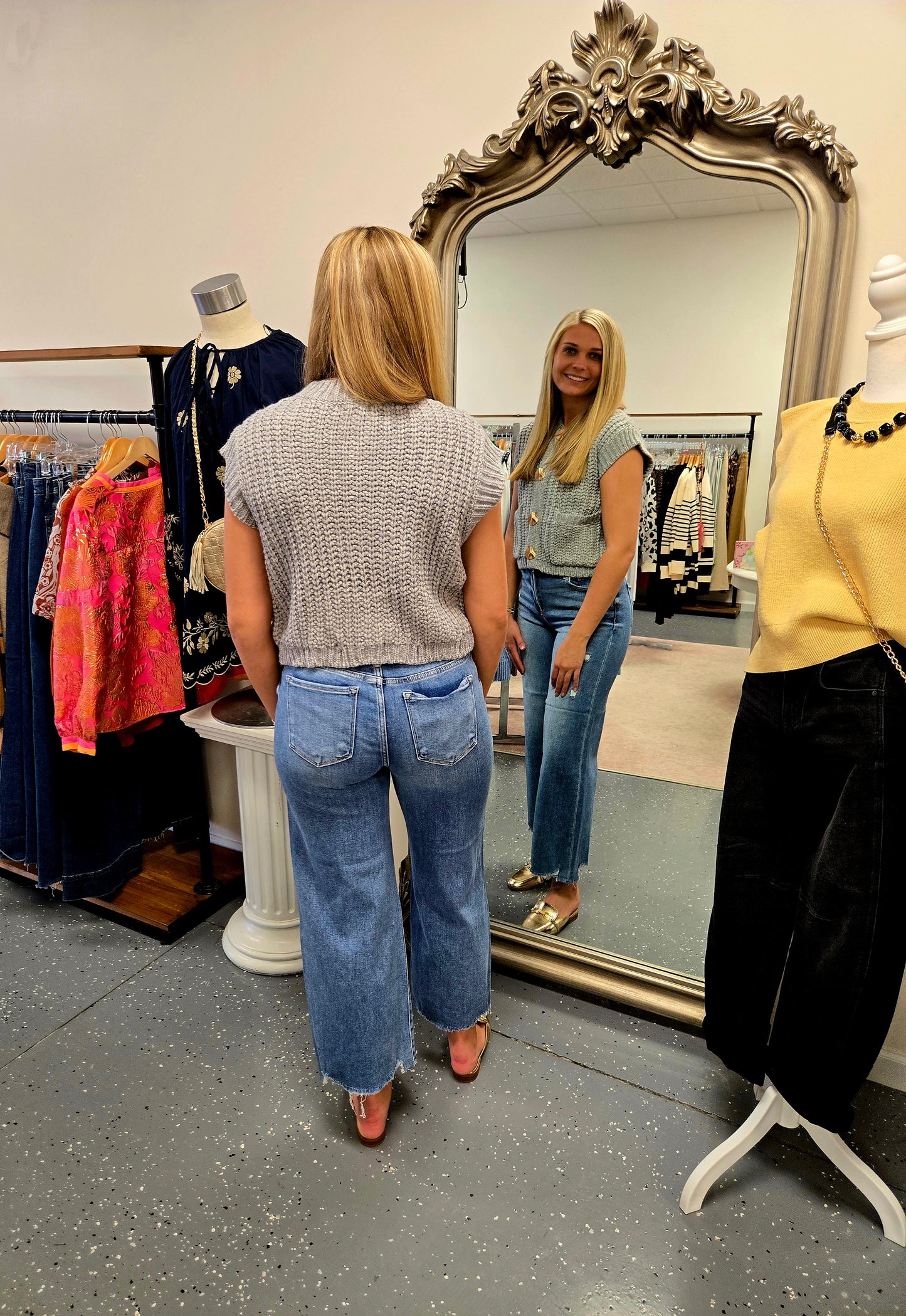 Chunky Knit Button Up Vest