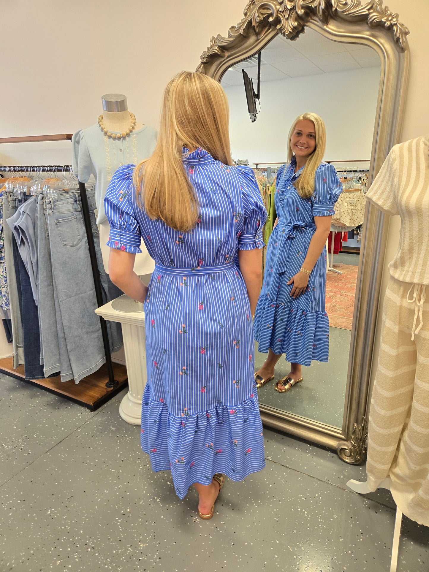 The Tia Floral Midi Dress