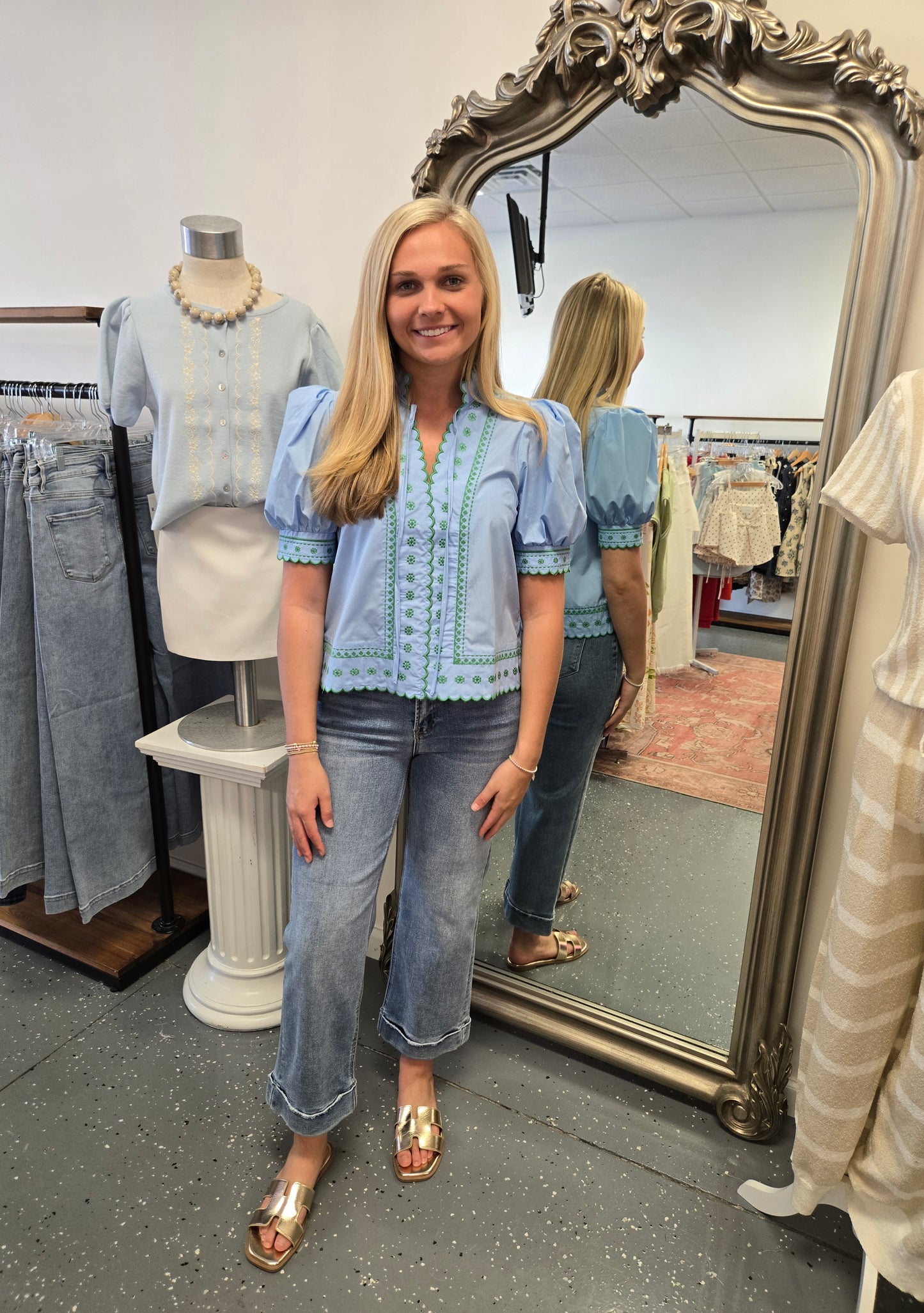 Carrie Embroidered Blouse