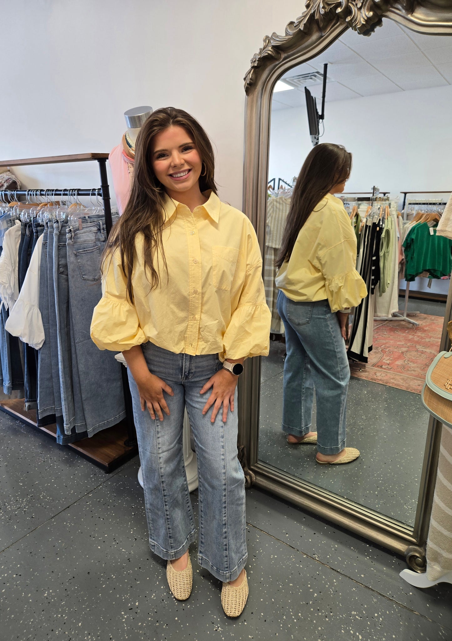 Fresh Breeze Top- Yellow