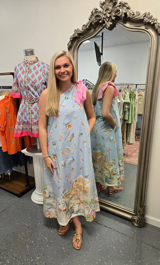 Seaside Storybook Maxi Dress