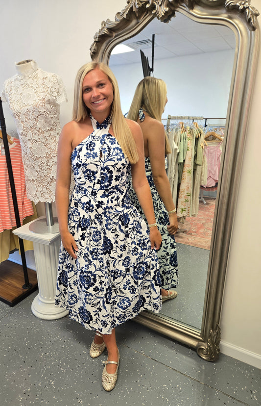 Blue Willow Maxi Dress