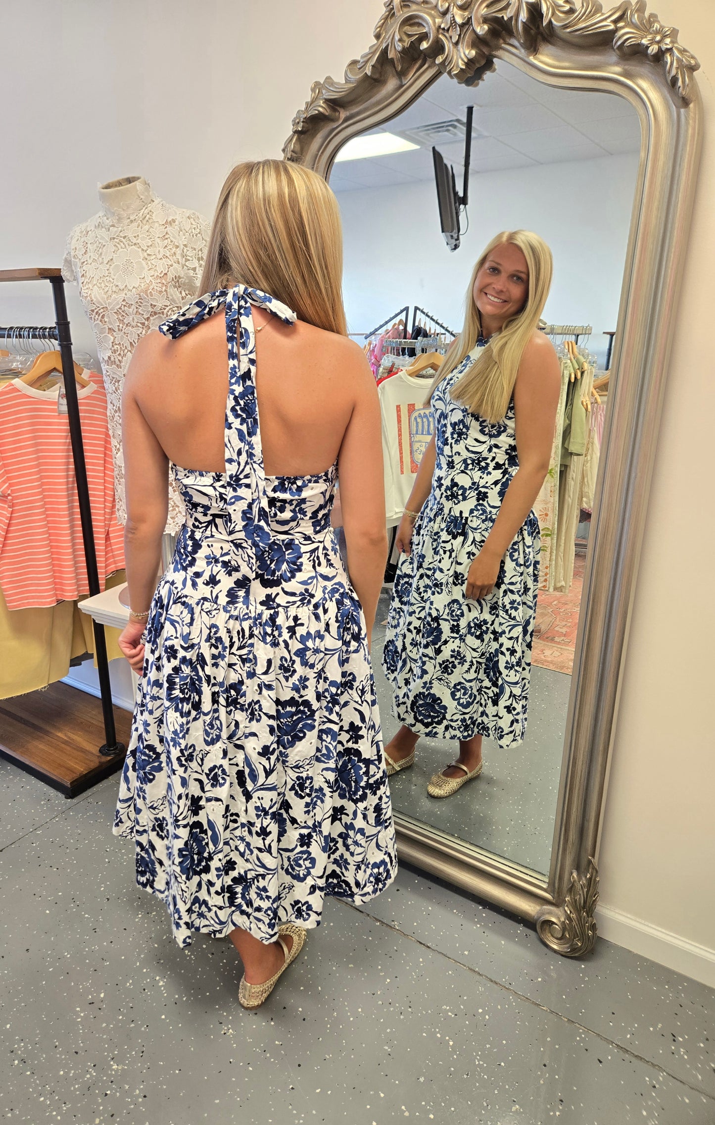 Blue Willow Maxi Dress