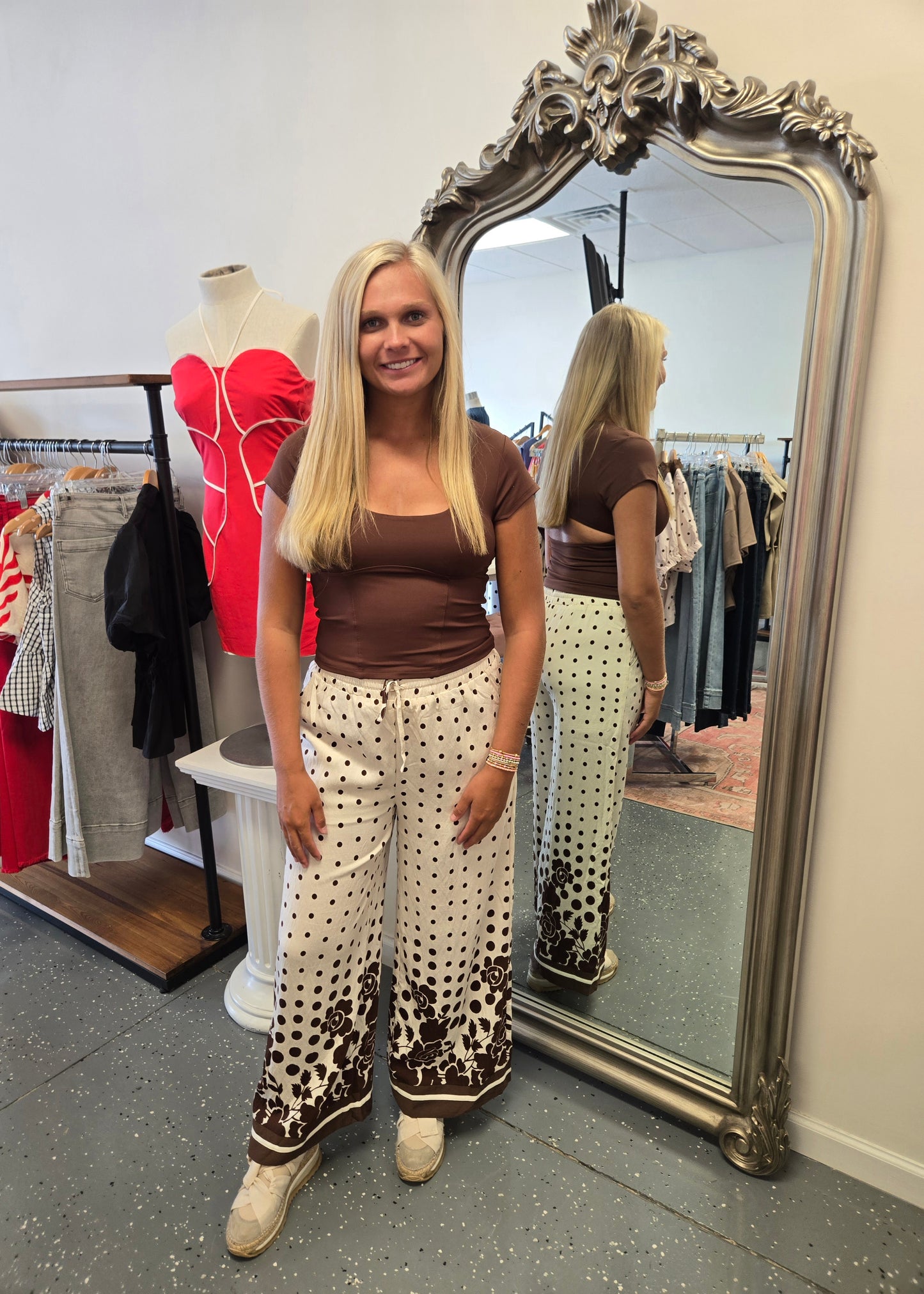 Coffeehouse Floral Pants