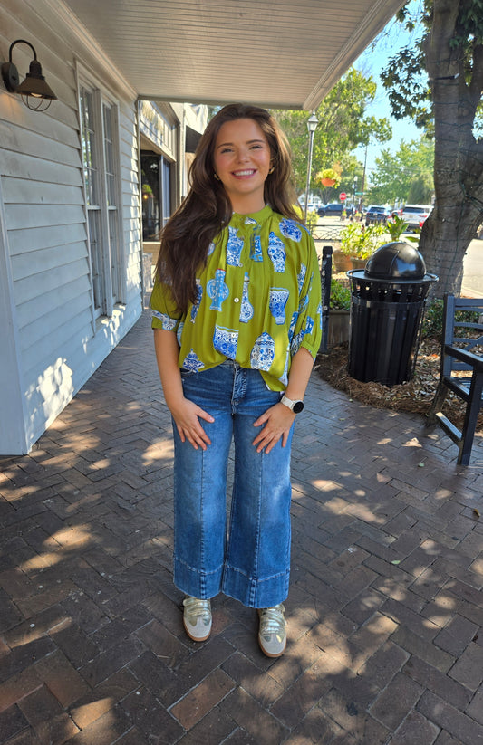 Chinoiserie Charm Top