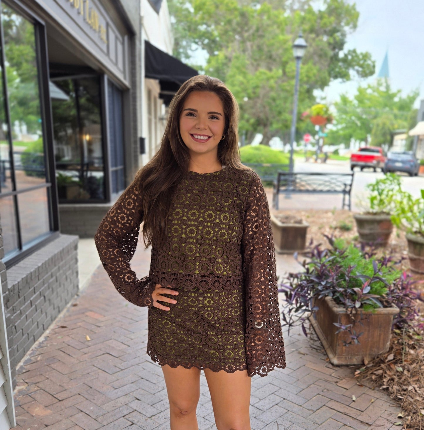 The Mindi Lace Skirt Set
