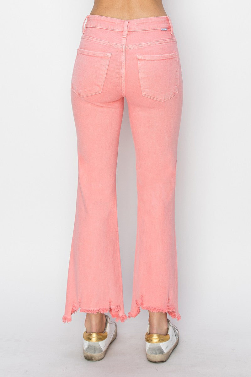 Mid Rise Straight Jeans