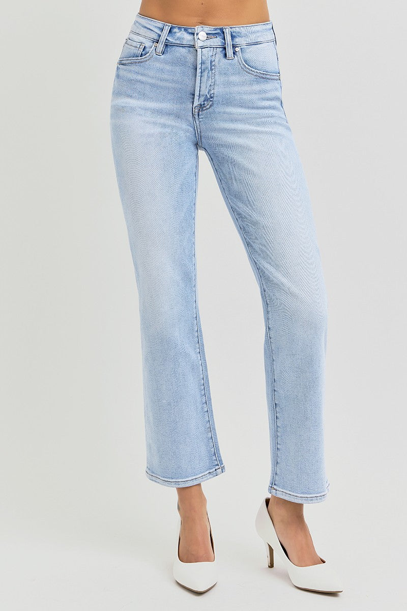 High Rise Straight Jeans