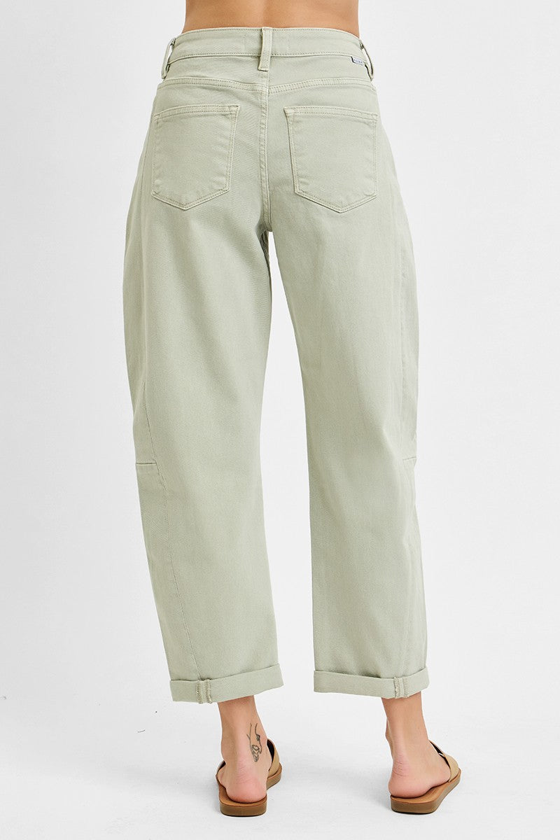 High Rise Relaxed Barrel Jeans