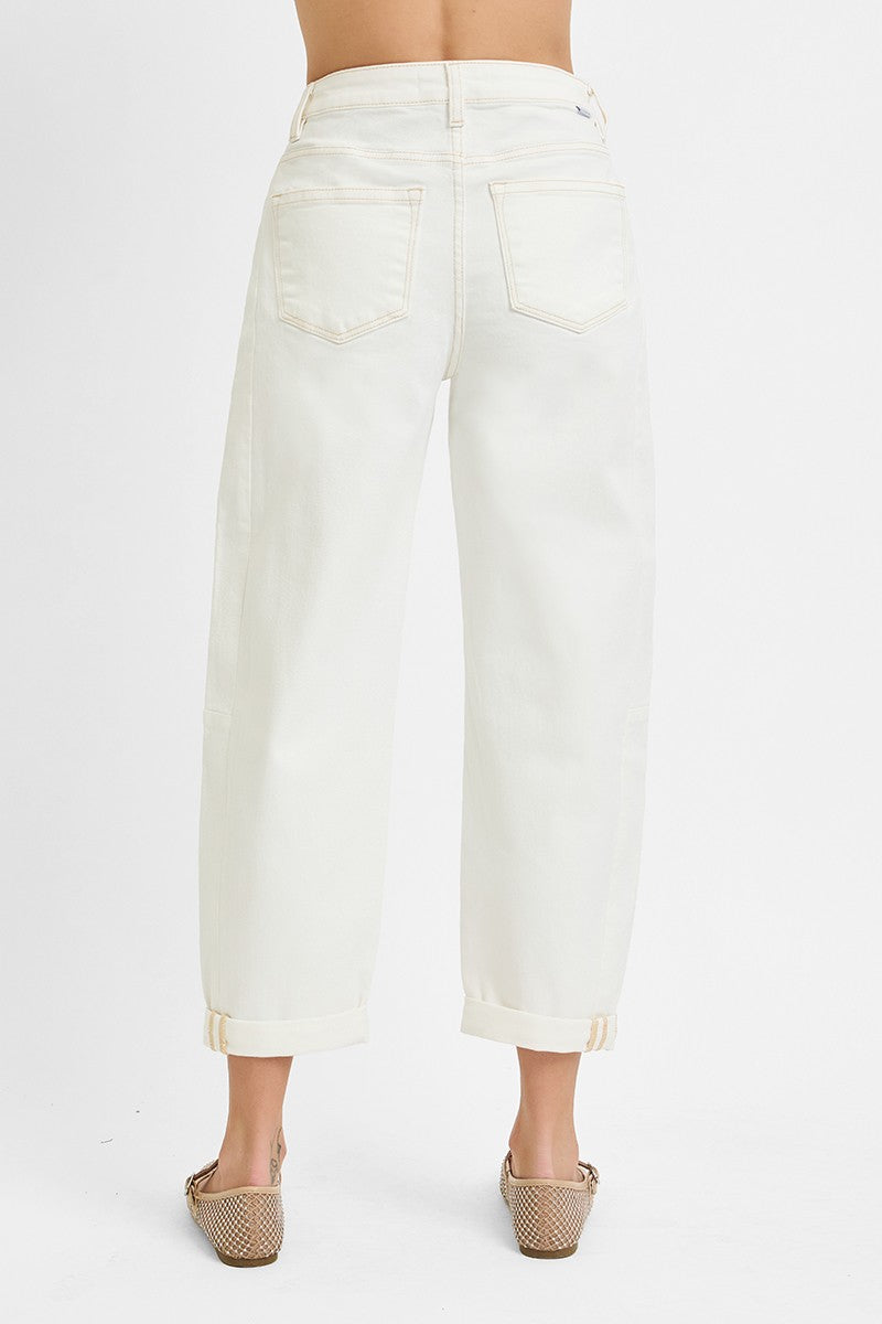 High Rise Barrel Jeans