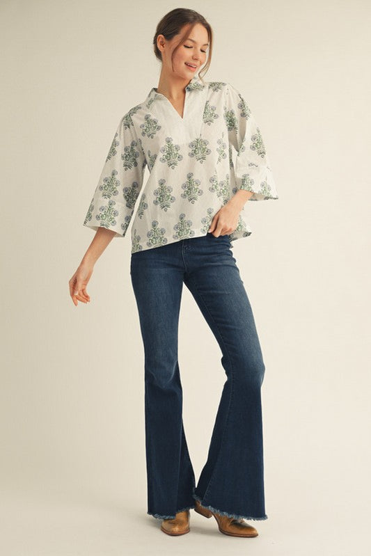 Nora Floral Blouse