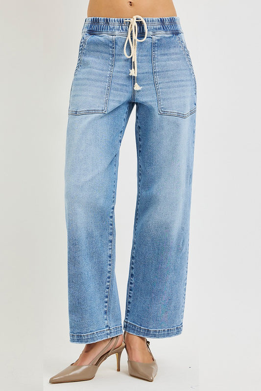 Slouchy Baggy Patch Pocket Jeans