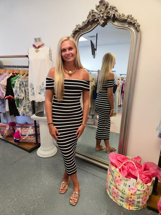 Off The Shoulder Knit Dress