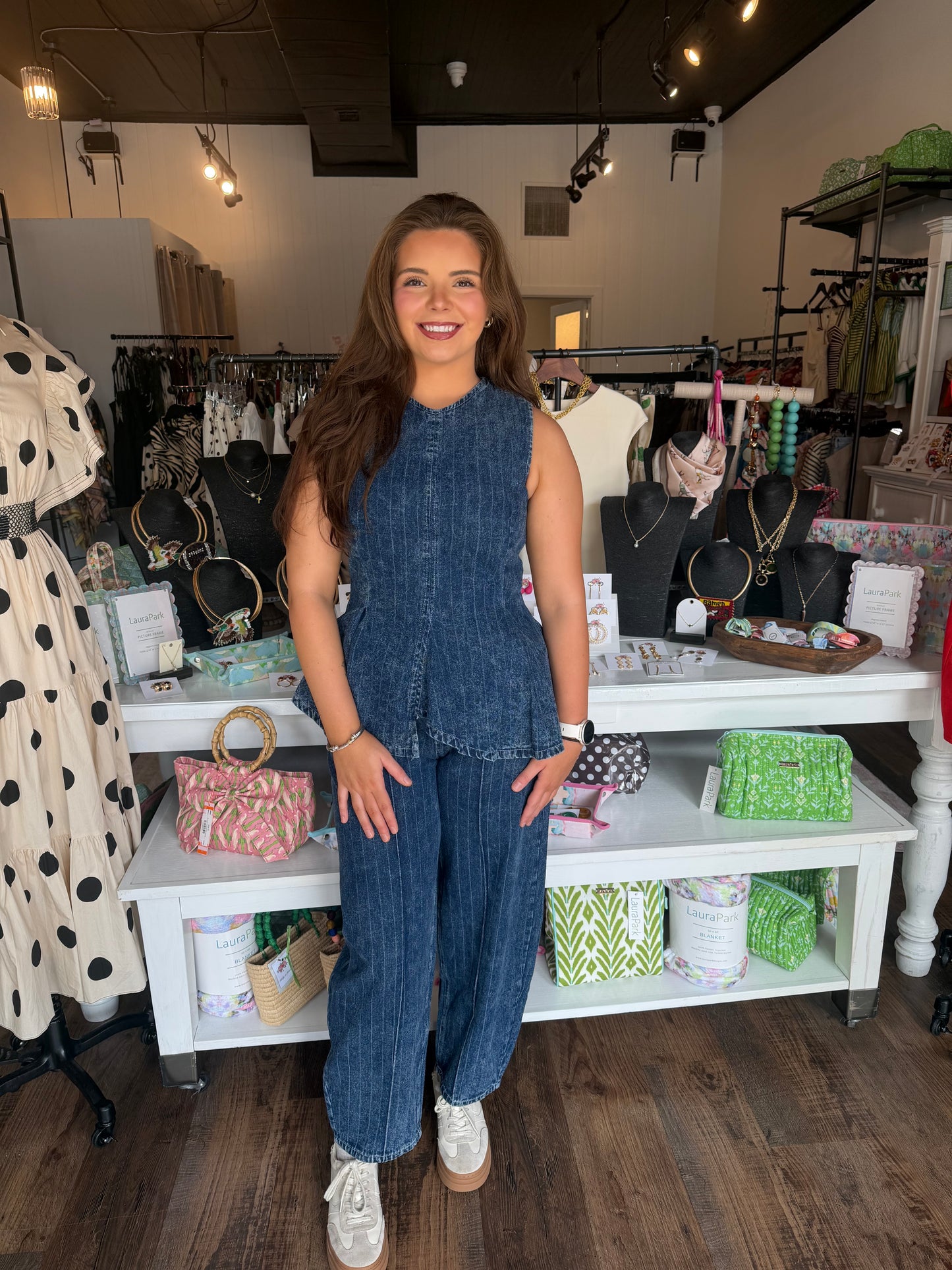 Golden Hour Denim Jumpsuit