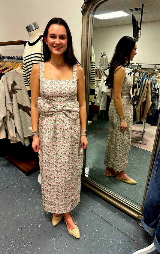 Floral Jacquard Midi