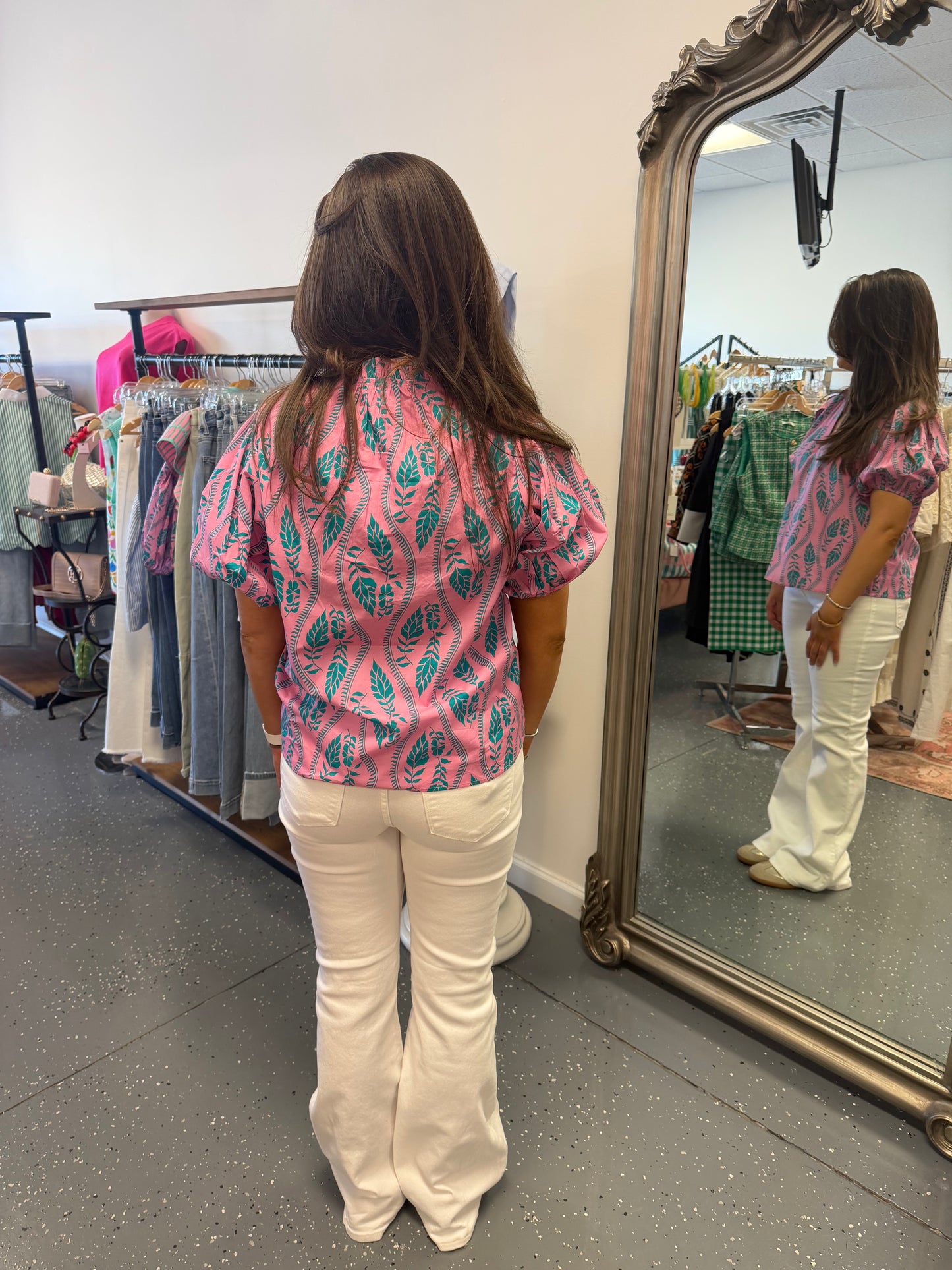 Pink Paradise Print Top