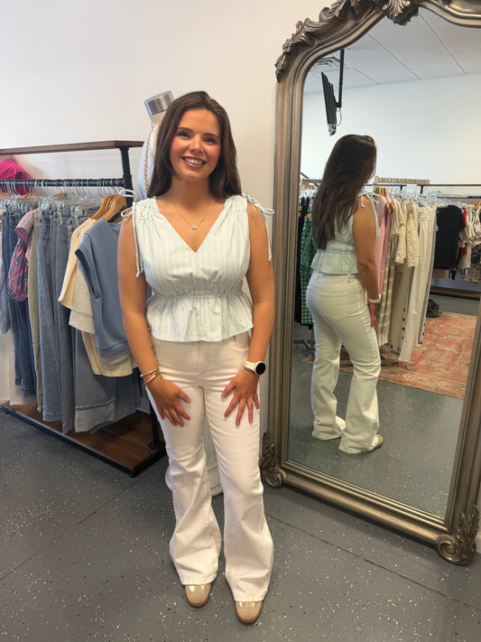 Coastal Breeze Peplum Top