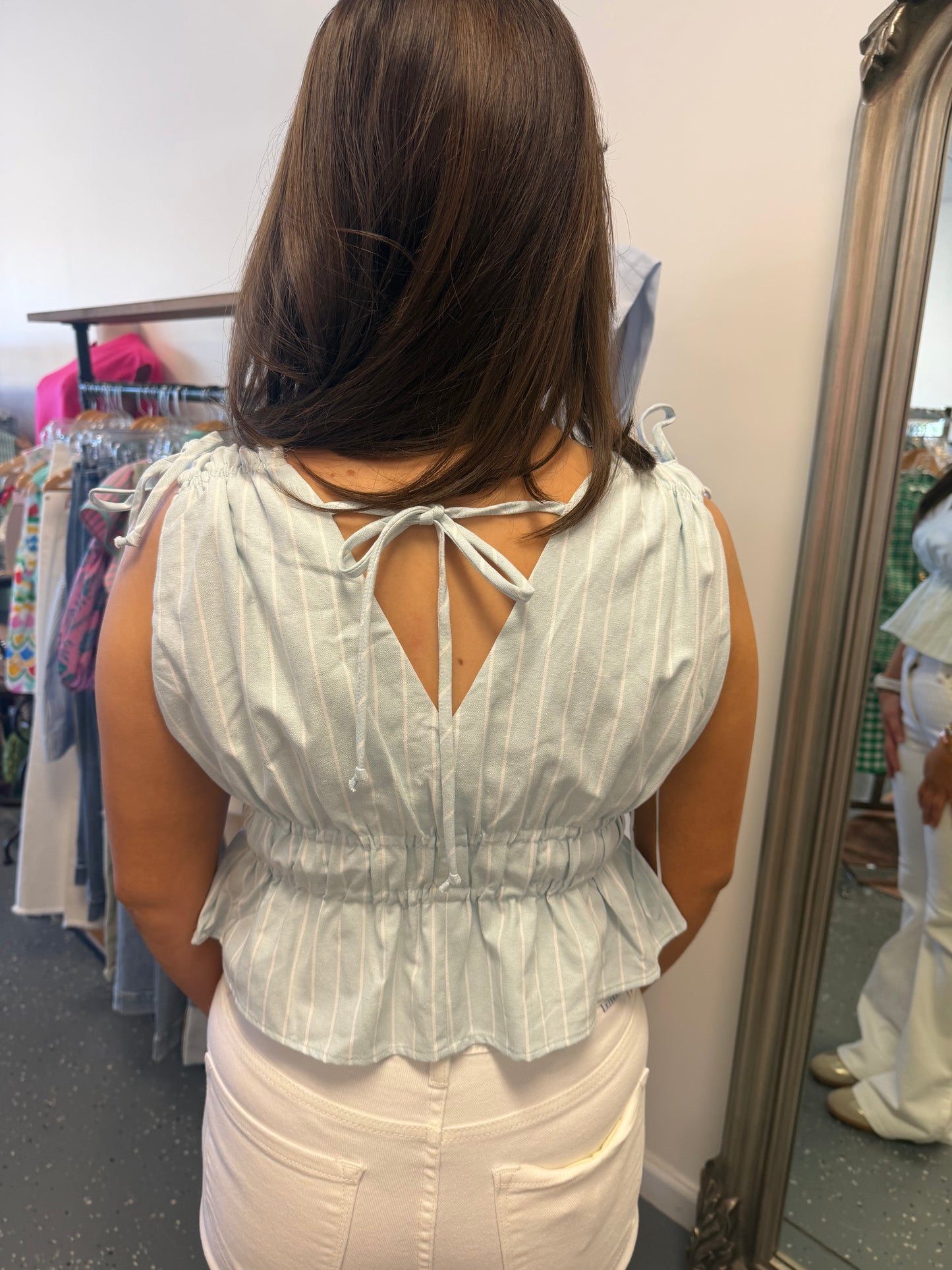 Coastal Breeze Peplum Top