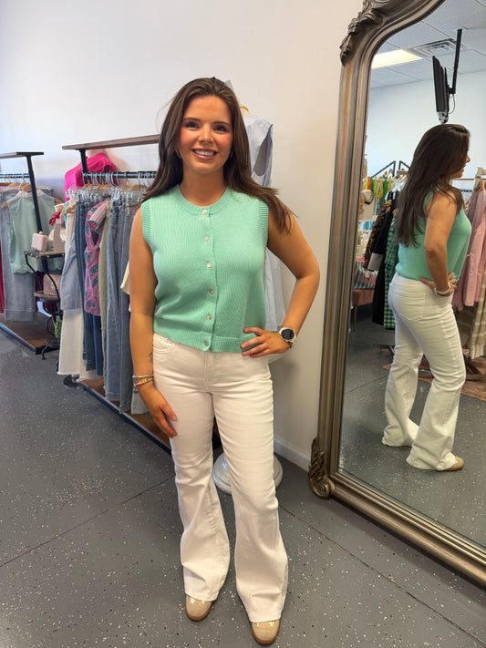 Mint To Be Knit Vest