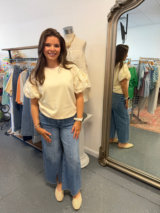 In Bloom Puff Sleeve Top