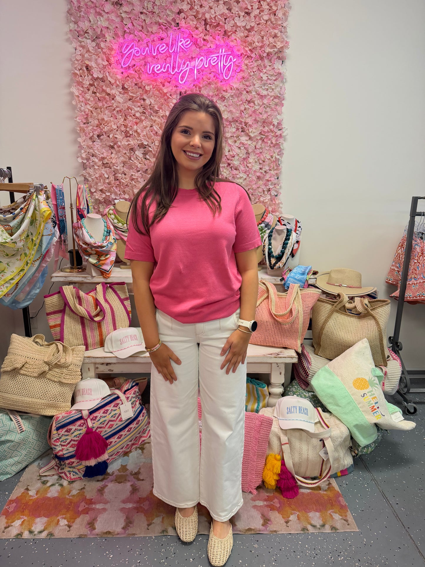 Round Neck Sweater Top