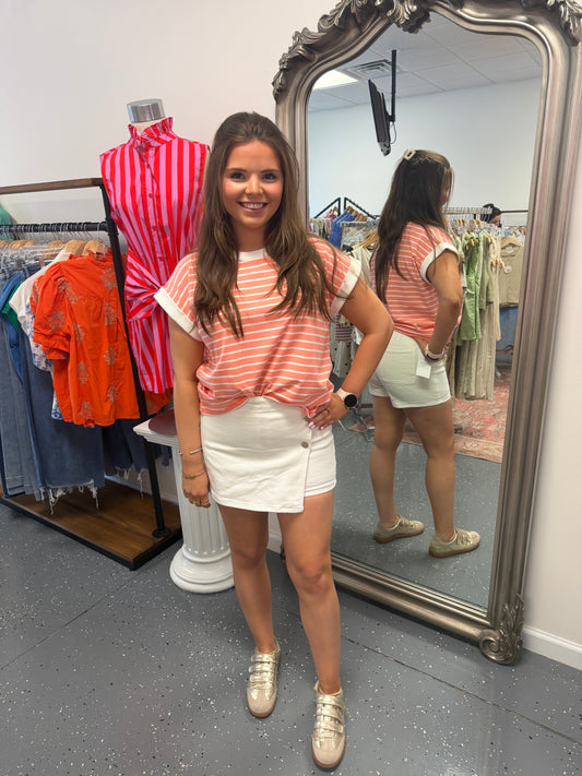 Coral Coast Stripe Top