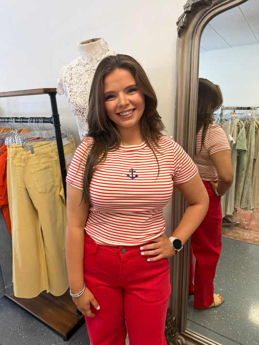 Sail Away Stripe Tee
