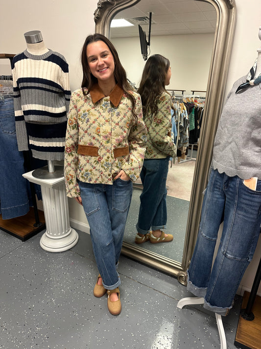 Jacquard Floral Jacket