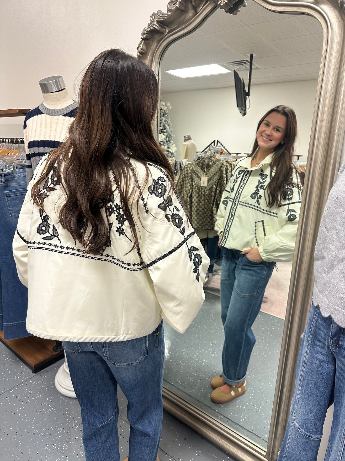 Embroidered Bomber Jacket